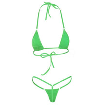 Load image into Gallery viewer, 2020 NEW Sexy Women Micro Thong Underwear G-String Bra micro bikini Brazilian Bikini Set Swimwear Sleepwear