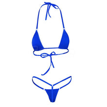 Load image into Gallery viewer, 2020 NEW Sexy Women Micro Thong Underwear G-String Bra micro bikini Brazilian Bikini Set Swimwear Sleepwear