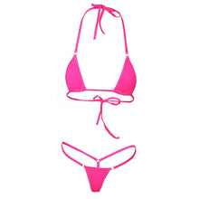 Load image into Gallery viewer, 2020 NEW Sexy Women Micro Thong Underwear G-String Bra micro bikini Brazilian Bikini Set Swimwear Sleepwear