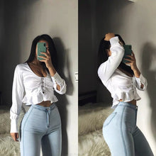 Load image into Gallery viewer, High waisted jeans women spring autumn sexy tight hip lifting Leggings high elasticity slim pants fashionable and versatile
