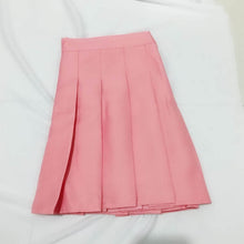 Load image into Gallery viewer, QRWR XS-3XL Plaid Summer Women Skirt 2020 High Waist Stitching Student Pleated Skirts Women Cute Sweet Girls Dance Mini Skirt
